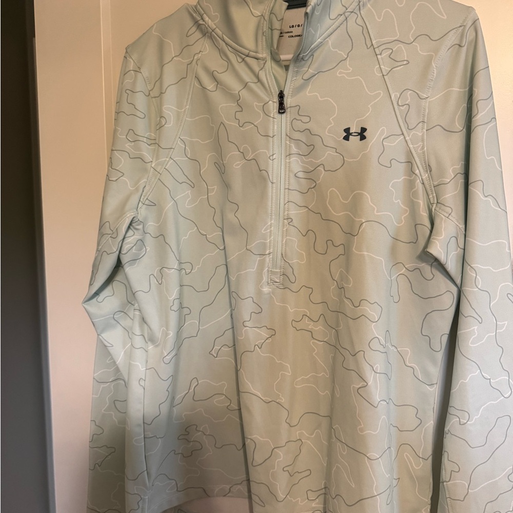 Under Armour Mint Green Patterned Zip Up